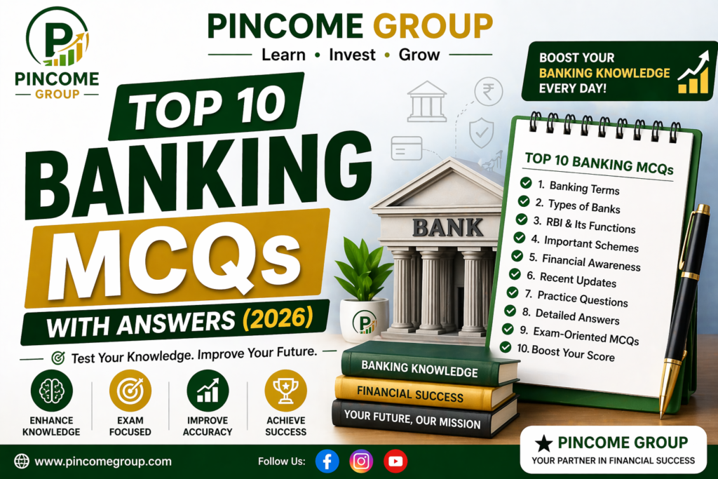 Top 10 Banking MCQs with Answers (2026) – Pincome Group