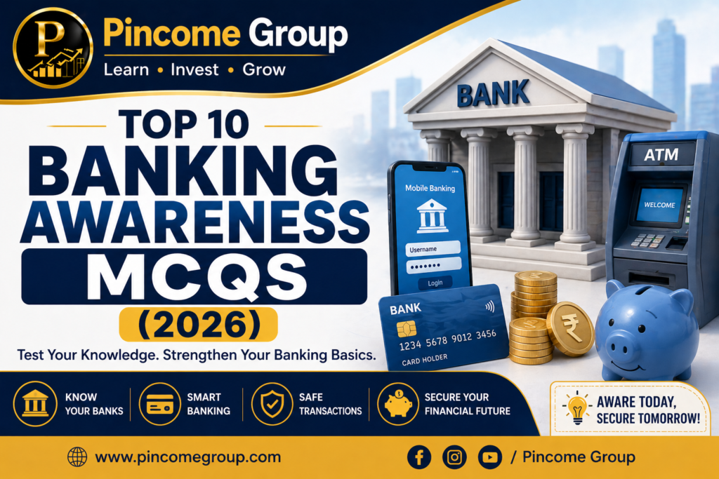 banking awareness mcqs with answers 2026 for beginners pincome group