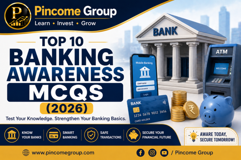 banking awareness mcqs with answers 2026 for beginners pincome group