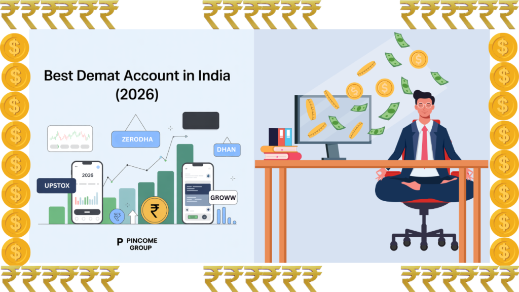 Best demat account in India for beginners 2026 Pincome Group